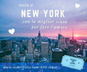 ticket 2 love, vola a new york con la miglior scusa per fare l'amore: nell'immagine lo skyline newyorkese